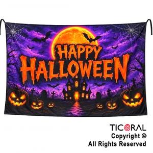BANNER HAPPY HALLOWEEN 1,80 X 1,20 MTS